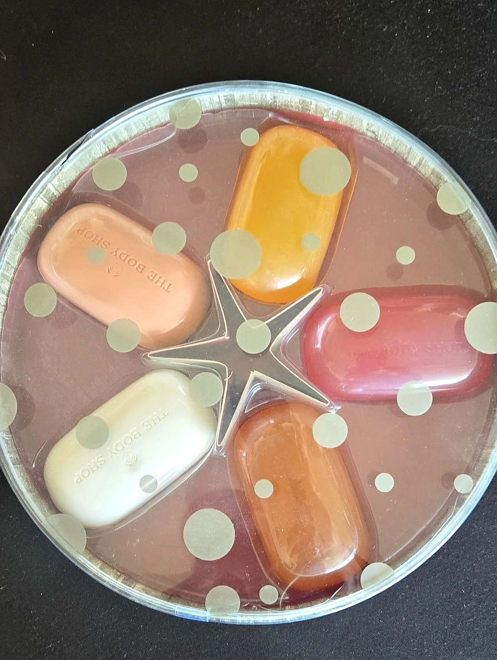 The Body Shop Soap Gift Set 5-Piece Pink & Orange NWT Satsuma Vtg Sealed Set